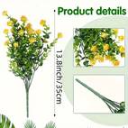12pcs spring outdoor artificial flower plants anti uv plants plastic artificial flower plants outdoor indoor autumn flowers artificial decoration for weddings
