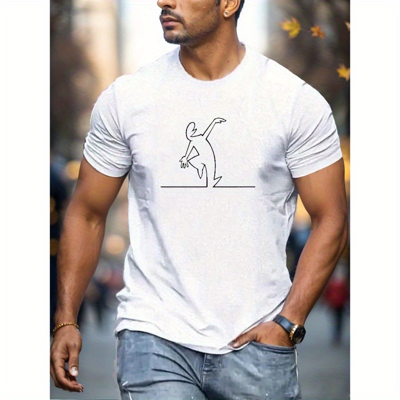 

Simple Tee Shirt, Tees For Men, Casual Short Sleeve T-shirt For Summer