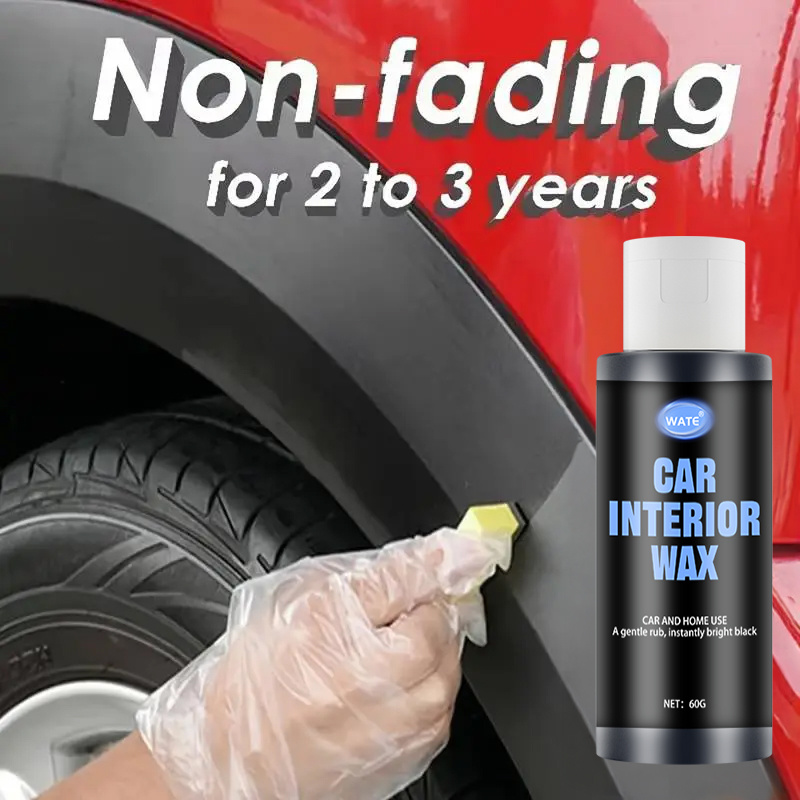 

Car Interior Wax, Non-fading Abs Resin Restoration Cream, Plastic Renovation Agent, Dashboard & Leather , Tire , 60g