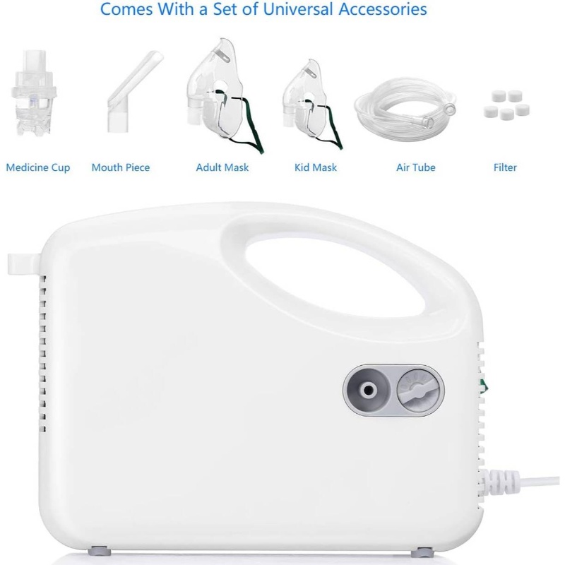 Compact Compressor Atomising Kits - Tubing, Chamber and Mouthpiece are Included, Atomization, Laboratory Equipment, Lightweight Tool, Portable Design, Reliable Components, Sturdy Construction, Atomization Kit