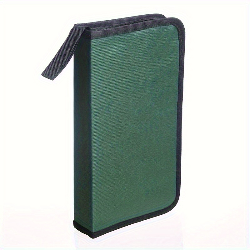 E-shop Fassungsvermögen für 80 Scheiben Aufbewahrungstasche, Robuste CD/DVD Organizer Tasche, Mehrfarbig, Optionale Tragbare Schutzhülle mit Auto