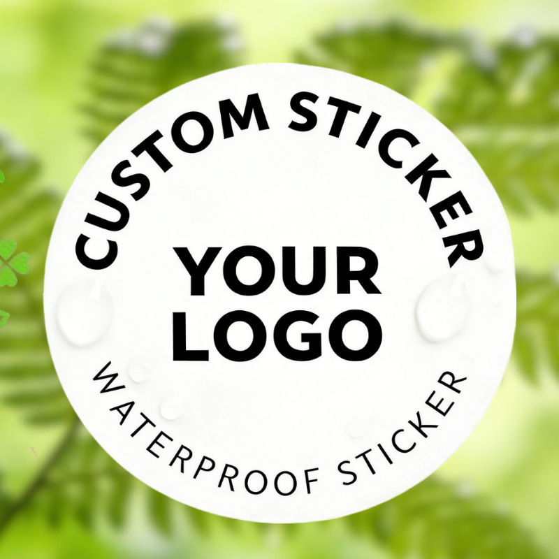 Custom Self-Adhesive Paper Stickers, Personalized Round Labels
