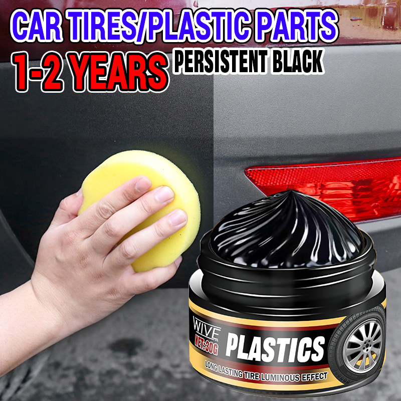 

1pc Car Restoration Kit: Plastic & Rubber Renewal Oil - Brightens, Repairs & Whitening, Abs Resin Formula, Film Coating, Aging Restoration, Black Care