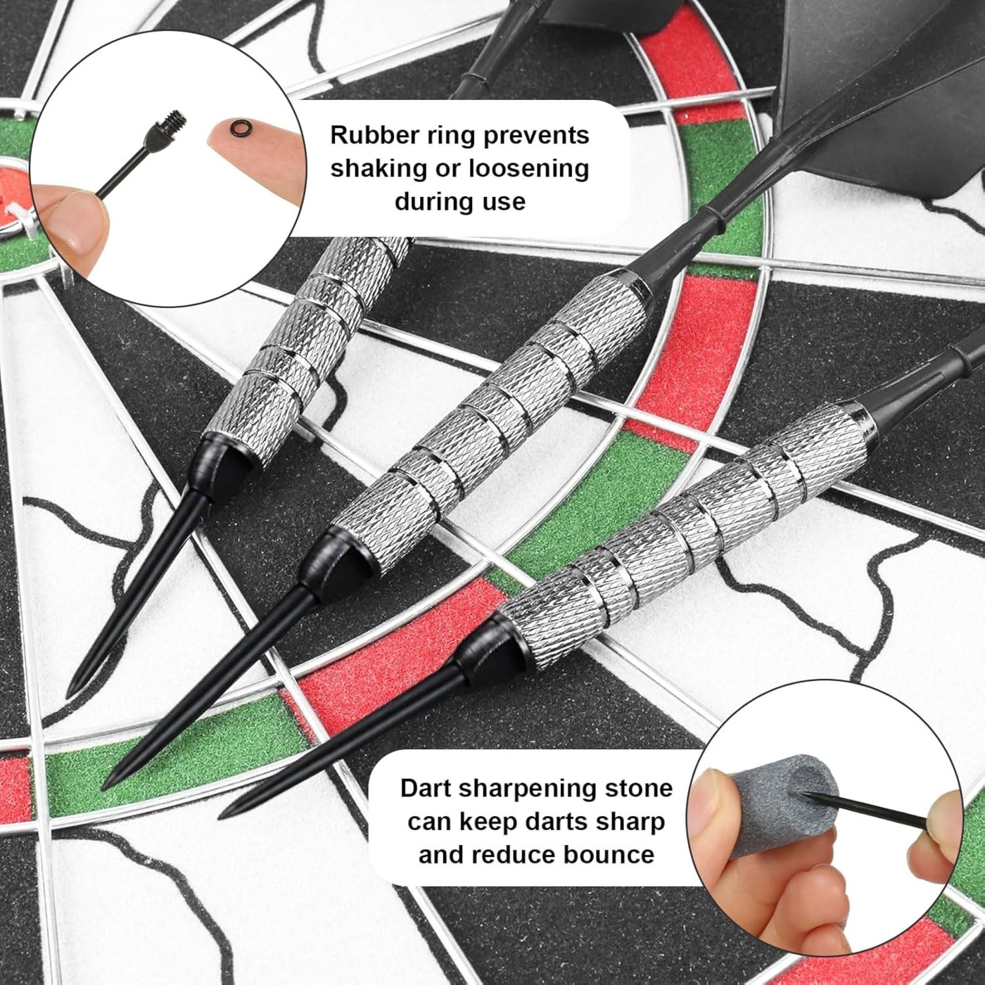 16 stuks stalen conversiepunten voor dartpijlen