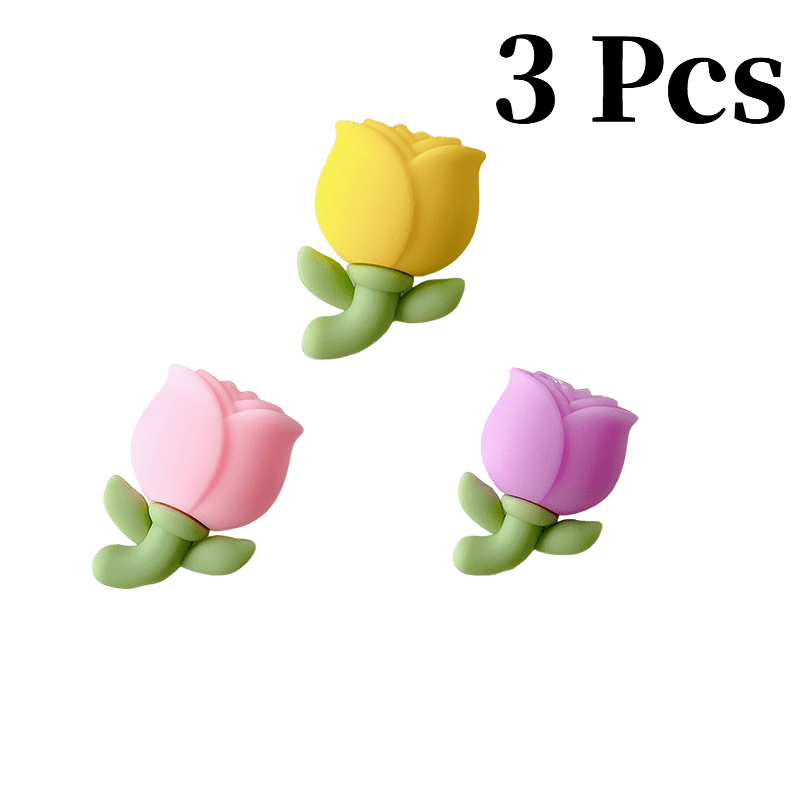 TEMU 3pcs Of Wire Protective Cover, Cute Decorative Charging Cable Protective Cover, Suitable For Mobile Phones, Laptops, Wire Protectors And