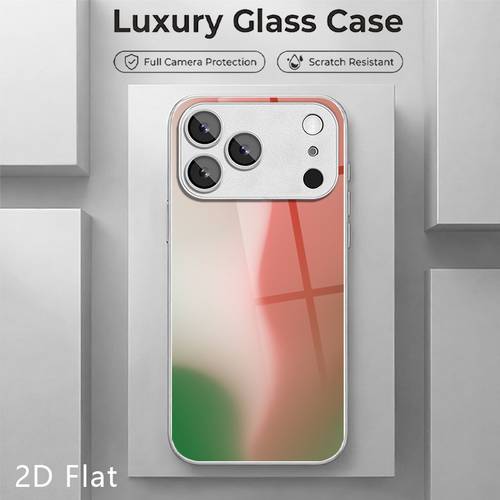 Artikelbild handyhülle - 2d flachfarbverlauf muster, handyhülle für iphone 17/17 /17air/16 /16e/15/14plus/13pro/12/11 , objektivschutz, panzerglas, neuer stil, hd hülle, premium, individuell,
