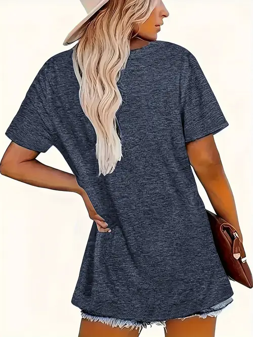womens gothic crow skull f caw f print t shirt blue short sleeve round neck washable edgy streetwear halloween outfit essential casual gothic shirt with durable casual attire style graphic tee clothing alternative fashion