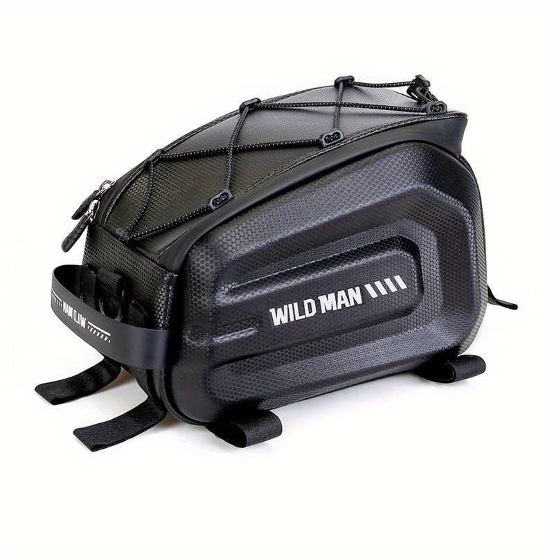 TEMU 4l Bicycle Rear Rack Bag Hard Shell Waterproof Durable Bike Pannier Pack Multipurpose Bike Trunk Bag For Mountain Bikes E-bikes City
