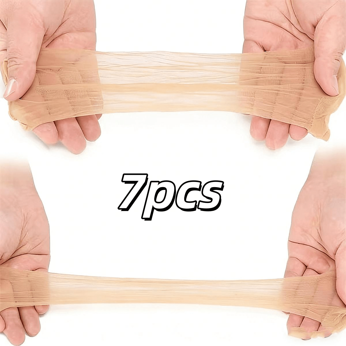 TEMU 7pcs Women's Lace Wig Base Caps, Classic Nude All-match Style, High-elastic Breathable Skin-friendly Fabric, Comfortable And Non-constricting To