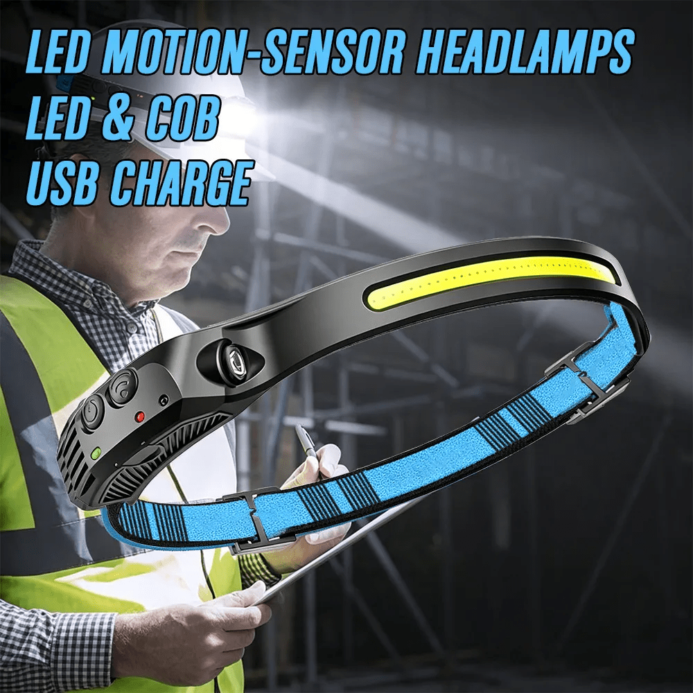 Multifunctional COB Induction Headlamp with USB Rechargeable Design