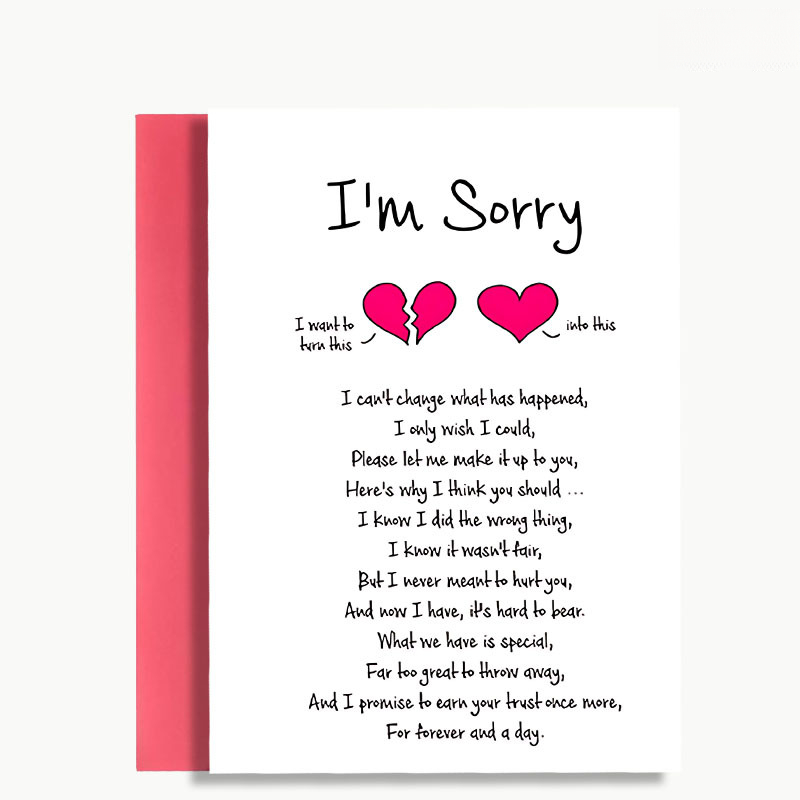 TEMU 1 Set Card Of Distressing Set, , Family, Colleagues, Or Anyone, Suitable For : "i Regret I Change The Past, I Just To Make Amends."
