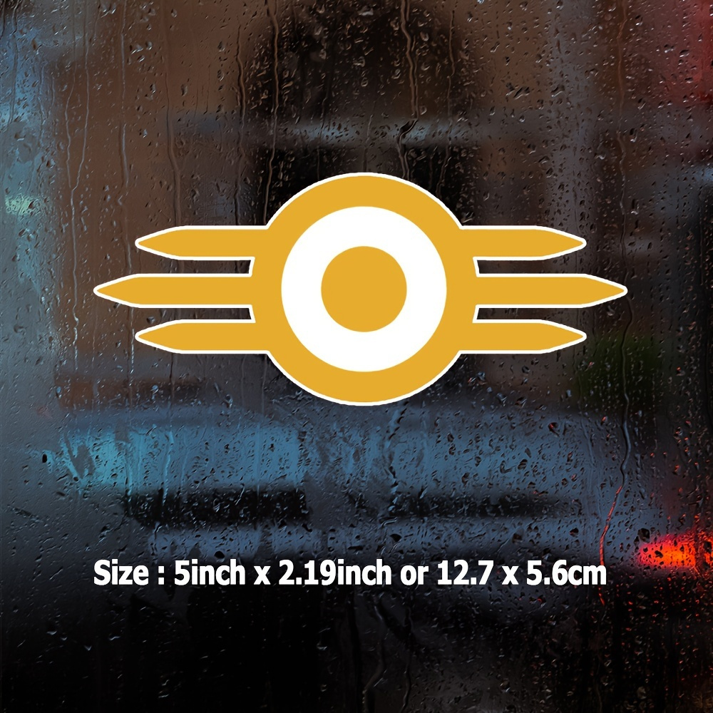 Mimic Caution Vinyl Sticker - Waterproof Bumper Decal For Car Laptop Window