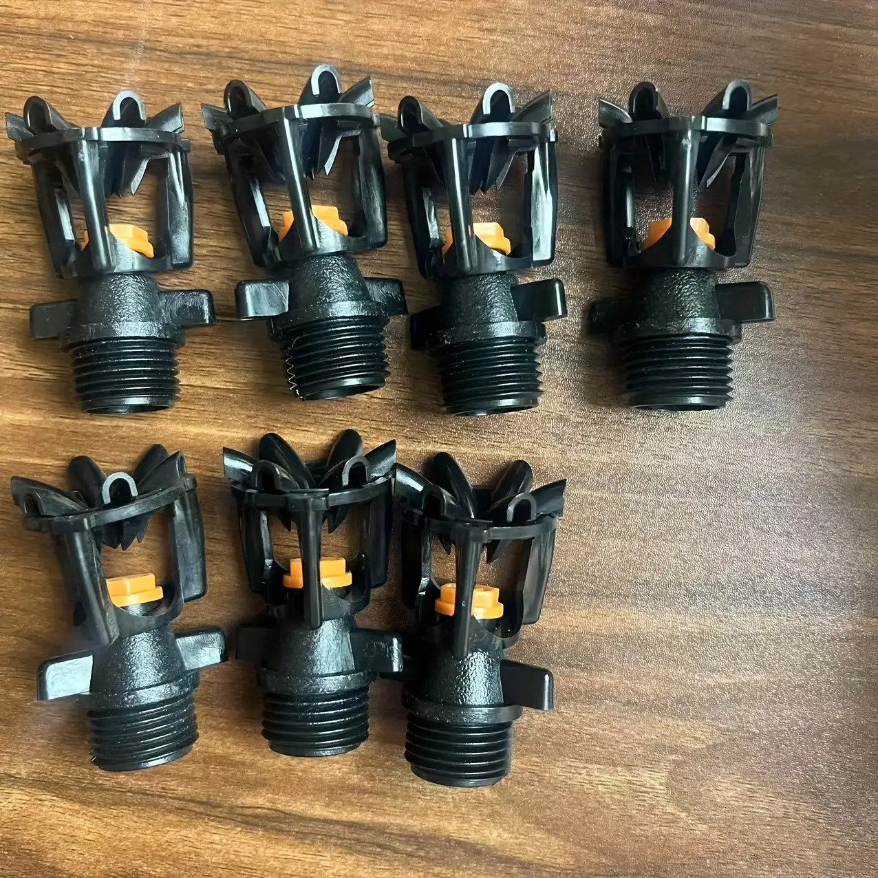 9pcs Heavy-Duty ABS Sprinkler Heads with 360° Auto-Rotating Spray System, 1/2" Male Threaded Lawn Sprinkler Heads Suitable for Garden, Lawn, Irrigation - Durable Plastic Sprinkler System