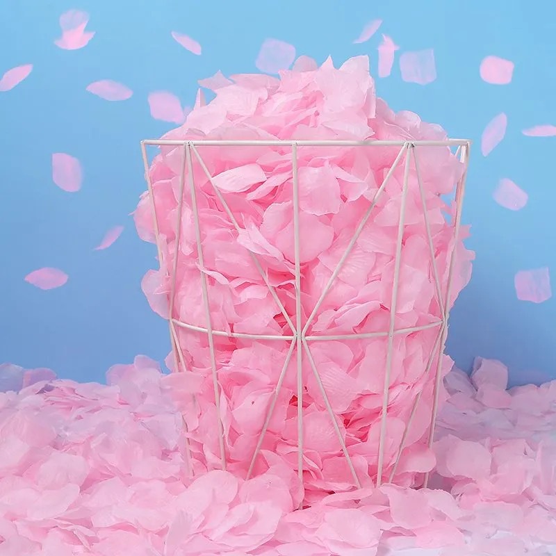 TEMU 1100pcs Artificial Rose Petals Suitable For Weddings, Valentine's Day Decorations - Realistic Silk Flower Petals With Layered Layers For Wedding