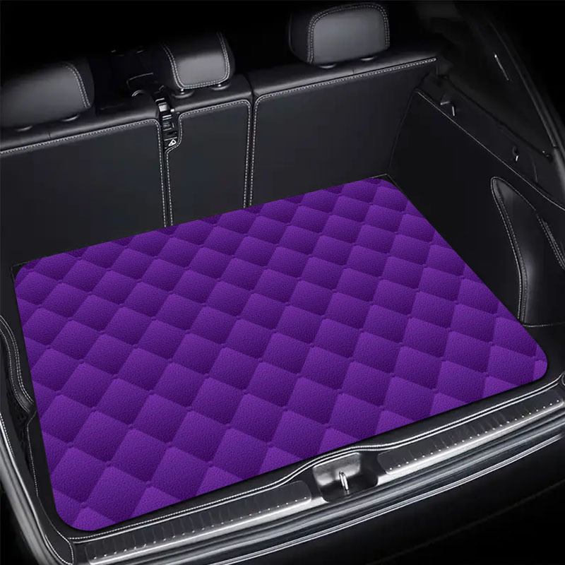 TEMU Heavy Duty Trunk Mat - Universal Fit, Easy Pattern, Fits Most Cars, Suvs, Trucks - -one Interior Protection & Outdoor Mat - Durable Stylish