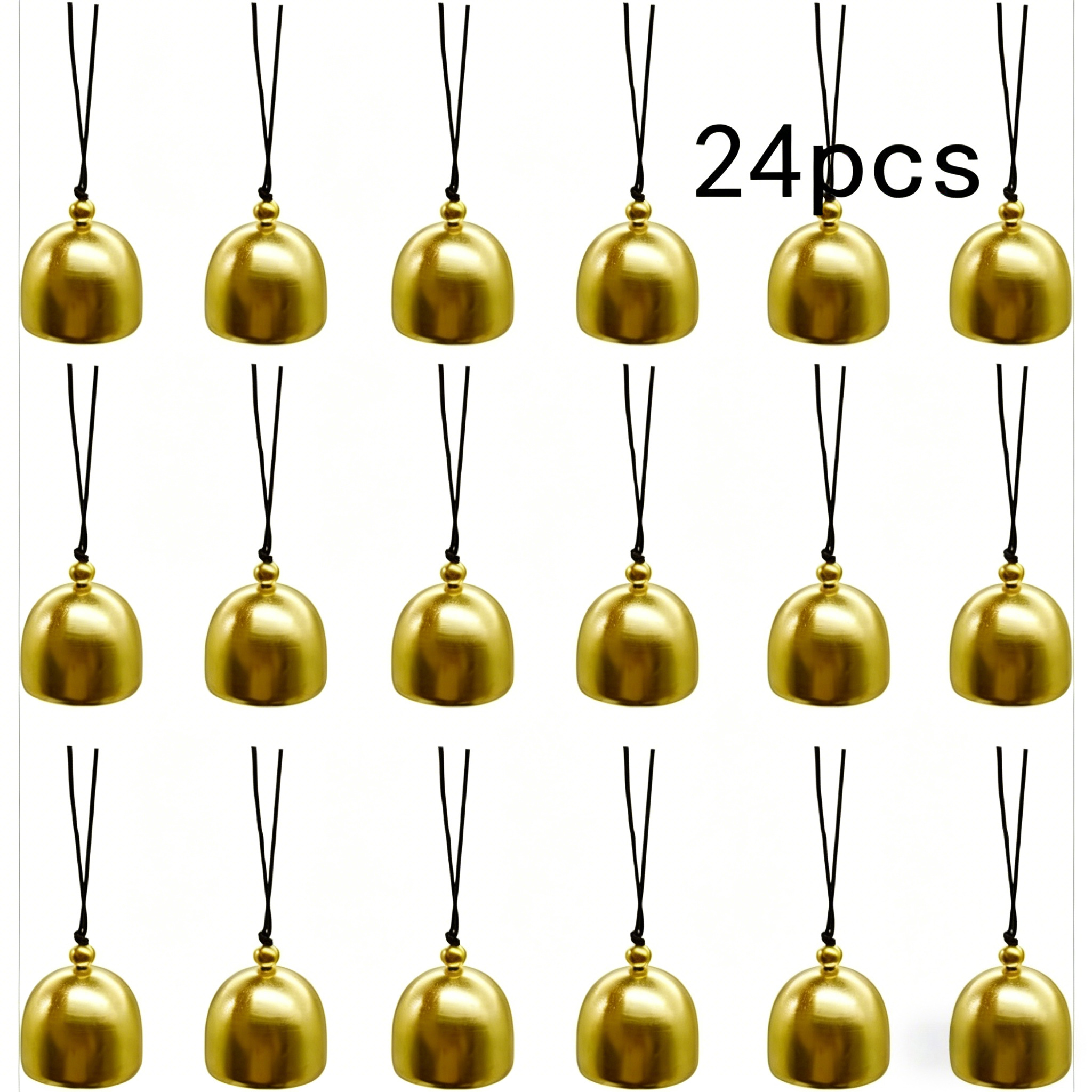 TEMU 24 Mini Metal Bells, Small Wind Chimes, Used As Doorbells, Pendants, Christmas Tree Decorations, Home Decorations, And Garden Decorations