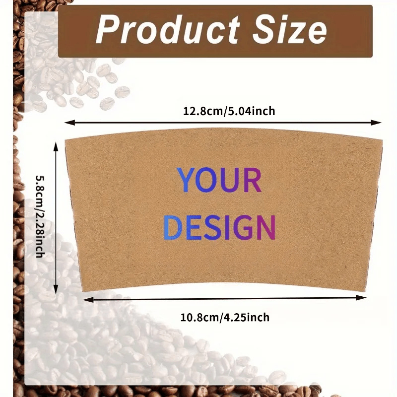 Customized Cowhide Paper Coffee Cup Sets