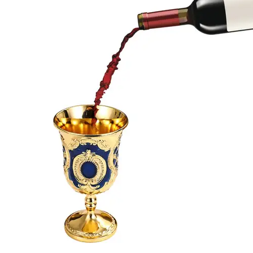 luxurious sense goblet with exquisite pattern printed elegant design for family friend neighbor gift
