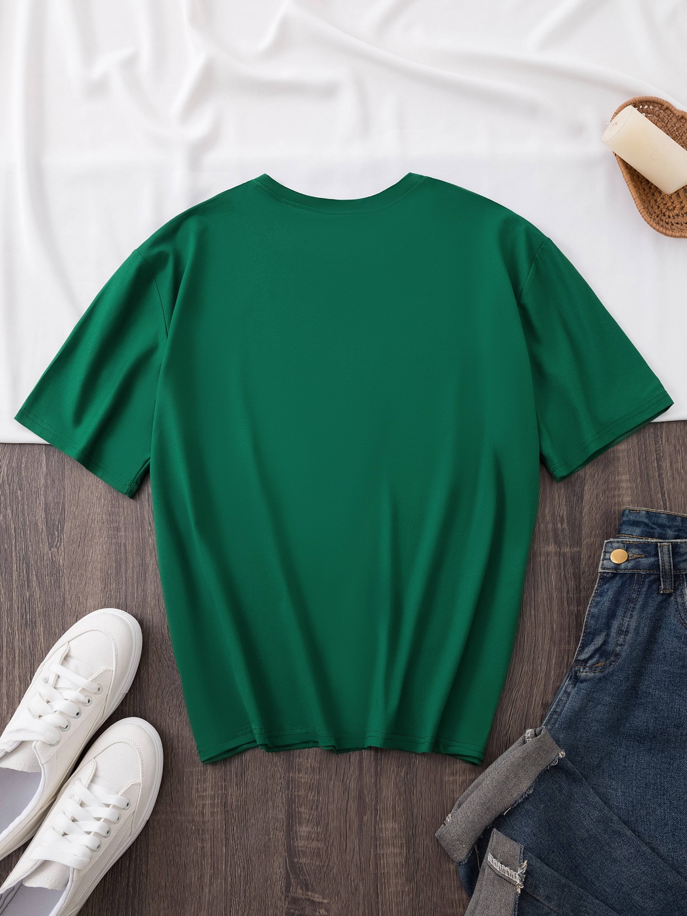 kidney   equipment illustration spring and summer new womens sweatshirt round neck easy short sleeve personalized directional printing versatile top
