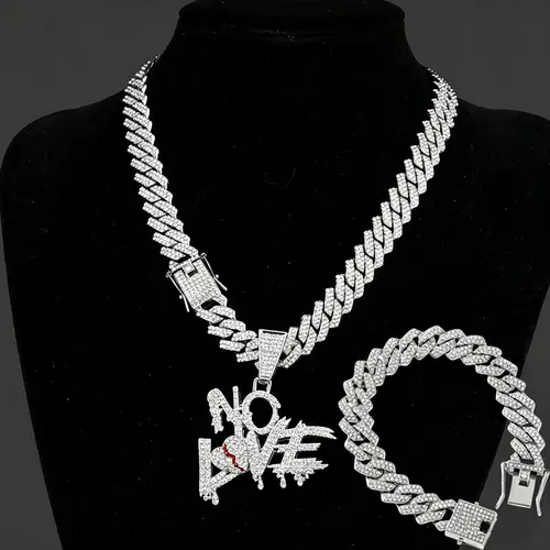 No Love Rapper Chain no love chain sold on Temu United States