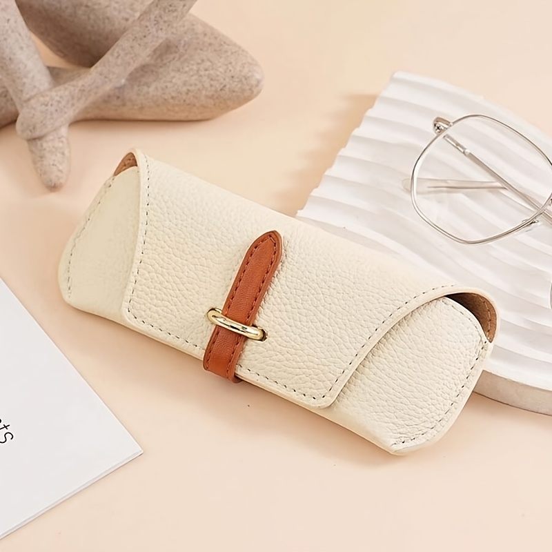 TEMU 1pc 1pcs Custom Name/initials Eyeglass Case Suitable For, Personalized Soft Frame Holder With Lanyard, Portable Storage Pouch For Glasses - Gift