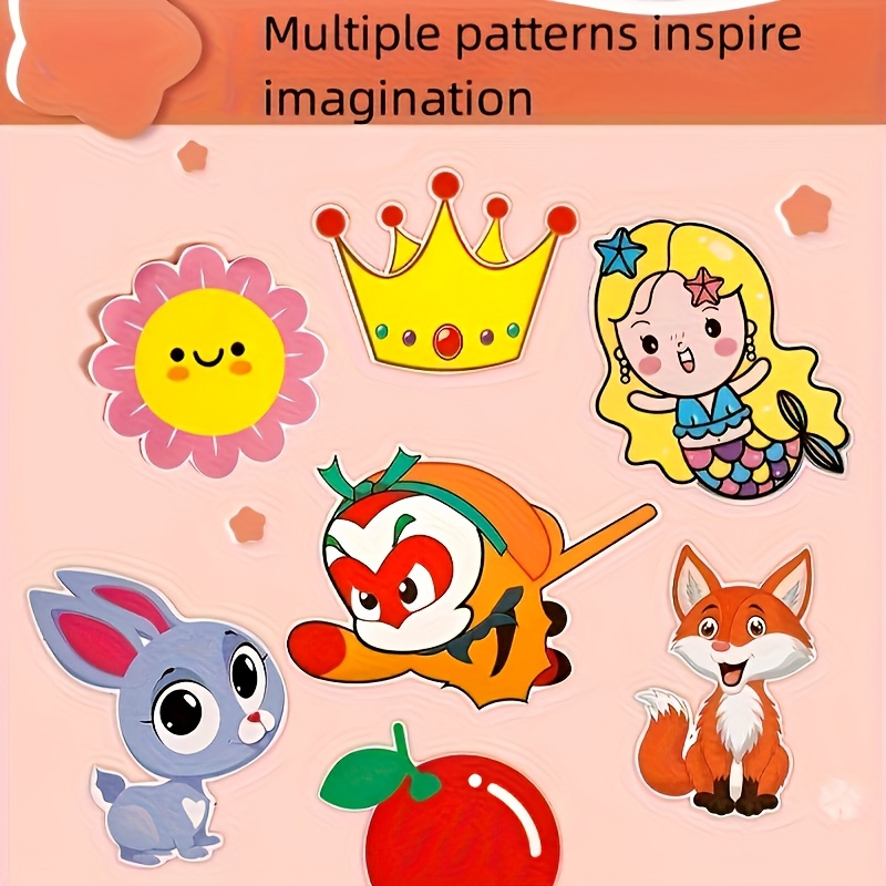 48/96pcs Fun Paper Cutting Set, Paper Art, Scissors Skills Activity Paper Cutting Book, Includes a Safe Scissors Craft Kit