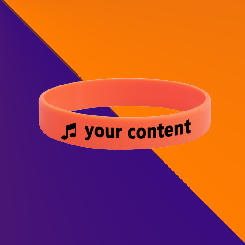 100pcs Custom Printed Wristbands, Personalized Design, Unisex Gift