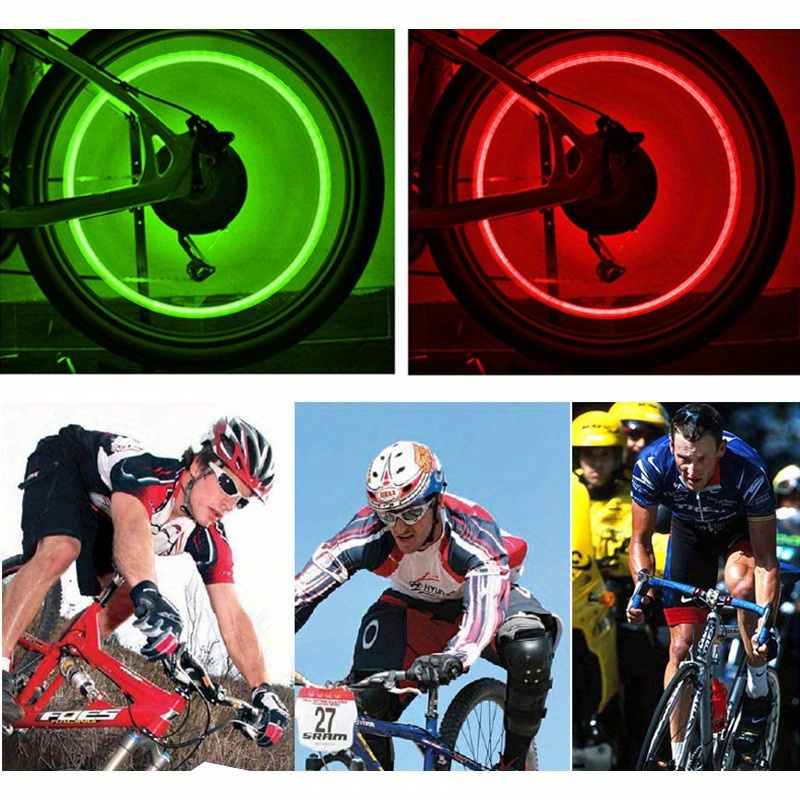 

2- Universal Fit , Led Tire Set, No Battery , , For Cycling And Visibility