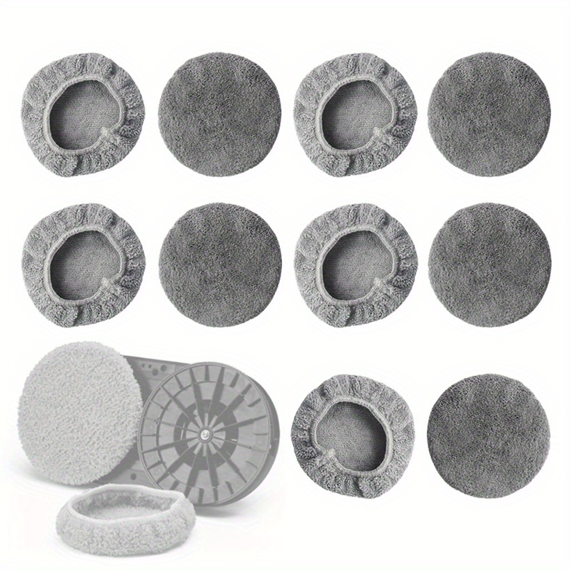 Image of [10pcs Pack] Washable Microfiber Replacement Mop Pads Compatible With Ddc5/ddc55/ddc6/ N361 Window Cleaning Robot, Vacuum Mop Head Additions, Thickened Reusable Window Cleaning Pads