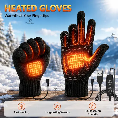 usb plug in powered electric heated gloves touchscreen compatible fast heating gloves for winter indoor and outdoor daily use