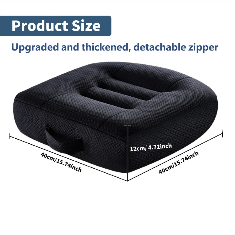 adult height increasing cushion 16 inches by 16 inches 4 inches thick suitable for shorter drivers   cushion for office chairs car safety seat cushion ideal for driving Product details 3