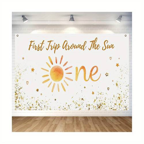 boho trip around the birthday photography backdrop banner boho backdrop muted sunrise wall hanging decor 1st birthday party decorations for boys girls