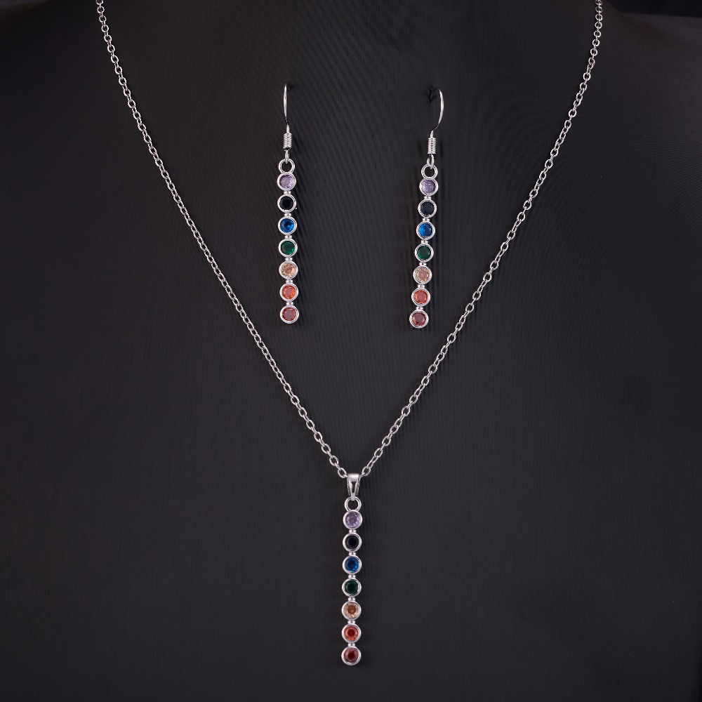 TEMU Un ensemble de 1 collier + 1 paire de crochets d'oreille, matériau en cuivre, style , style dopamine, de bande longue (bande ), ensemble de