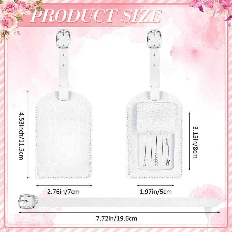 Personalized Luggage Tags Custom Engraved Initials Names