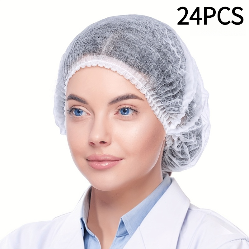 E-shop Ca. 24/54 Einweg-Kappen, Hauben aus Vliesstoff, Beauty- und Make-up-Kappen, Küchenhauben, Haarnetze für Lebensmittelfabriken, atmungsaktive,