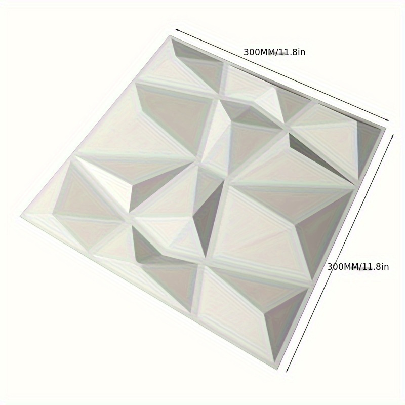 Image of 32pcs 3d Wall Panels, Home Decoration Office Wall Tiles, Embossed And Paintable, Wall Stickers, Indoor 3d Wall Panels, Background Wall Panels, Room Decoration, Home Decoration