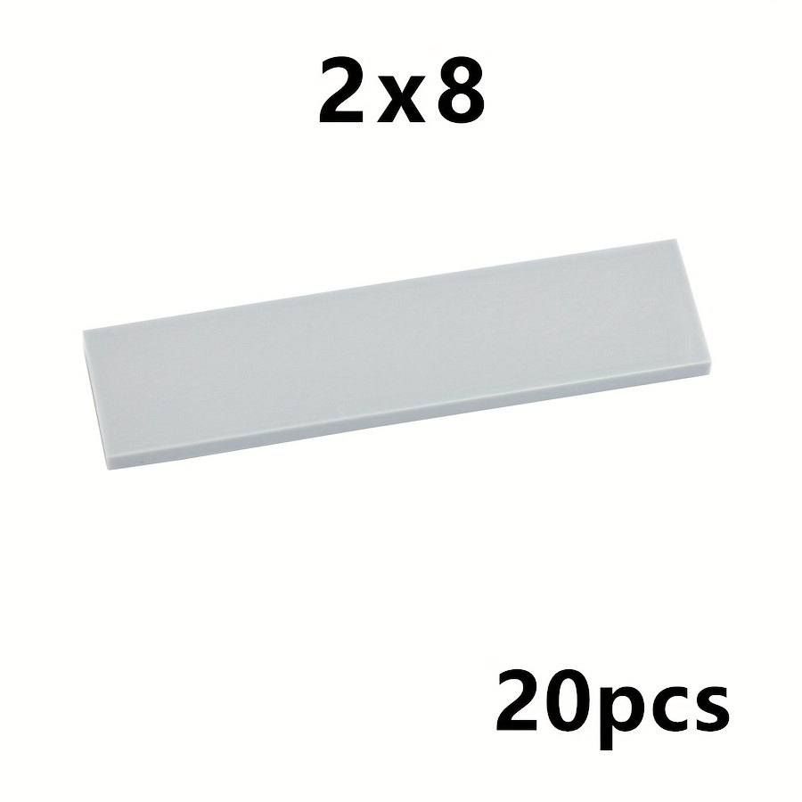 20pcs DIY 2x8 Dots Smooth Building Blocks