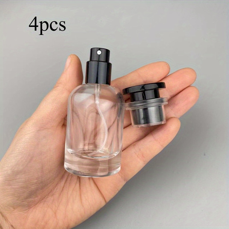 E-shop 4er-Pack Wiederverwendbare Sprühflaschen - 30ml Fassungsvermögen, für Ätherische Öle & Reisen, Nachfüllbare Sprühflaschen, Reiseutensilien,