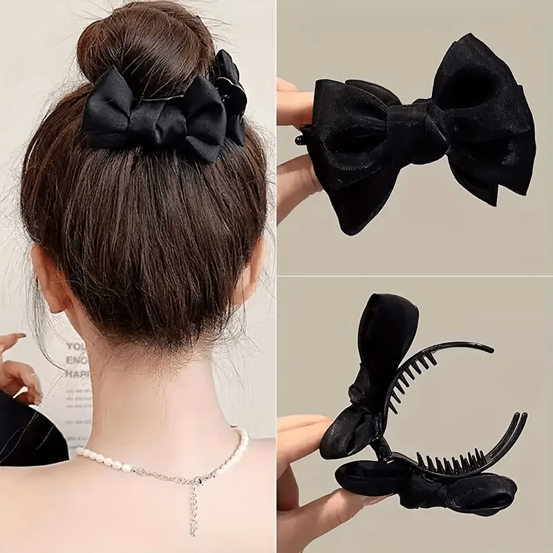 

Pince à Cheveux Papillon Élégante - Grande, en Plastique , Parfaite pour les Styles Quotidiens & Festifs, Barrette, Voyage