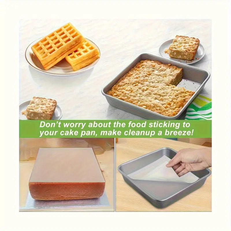 100 sheets 3 9x3 9inch square paper suitable for separating bbq food and candy packaging or as baking and candy wrapping paper Product details 3