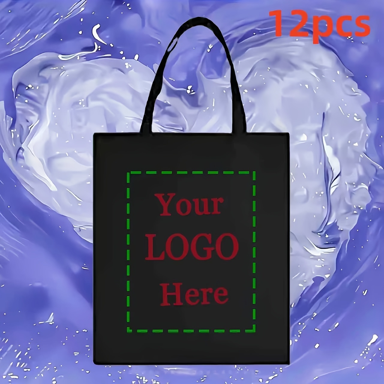 TEMU Set di 12 borse personalizzate da regalo /lui | Grande capacit�, 35x40 cm, borsa tote facile ed elegante, per regali di festa, pendolarismo e