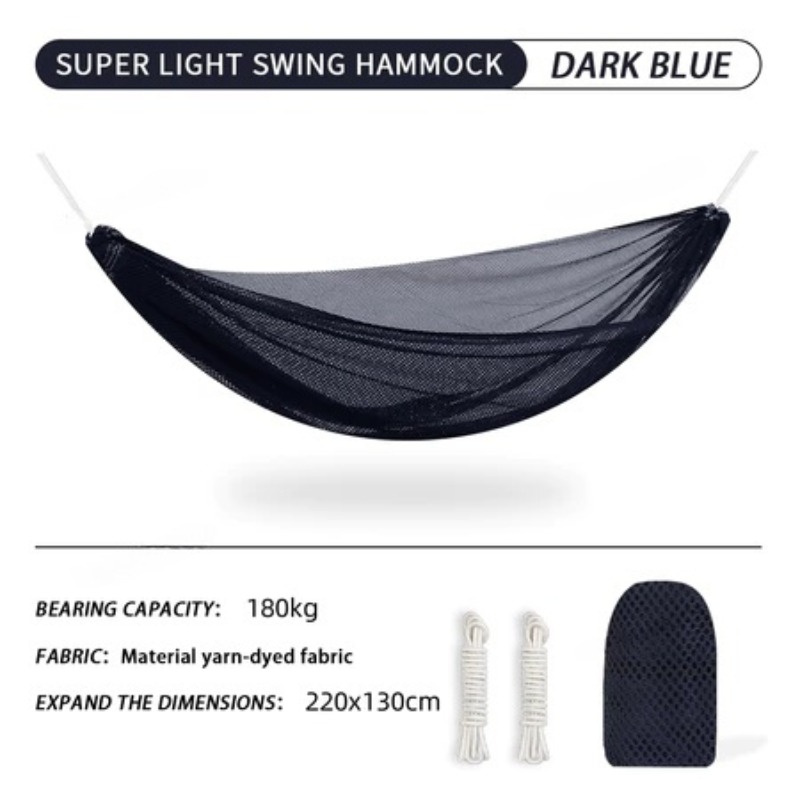 TEMU Camping Hiking Hammock Double Outdoor Foldable Hammock Travel Hammock Outdoor Hammock Cradle, Backyard Lounging, Hiking Gear, Compact Style,