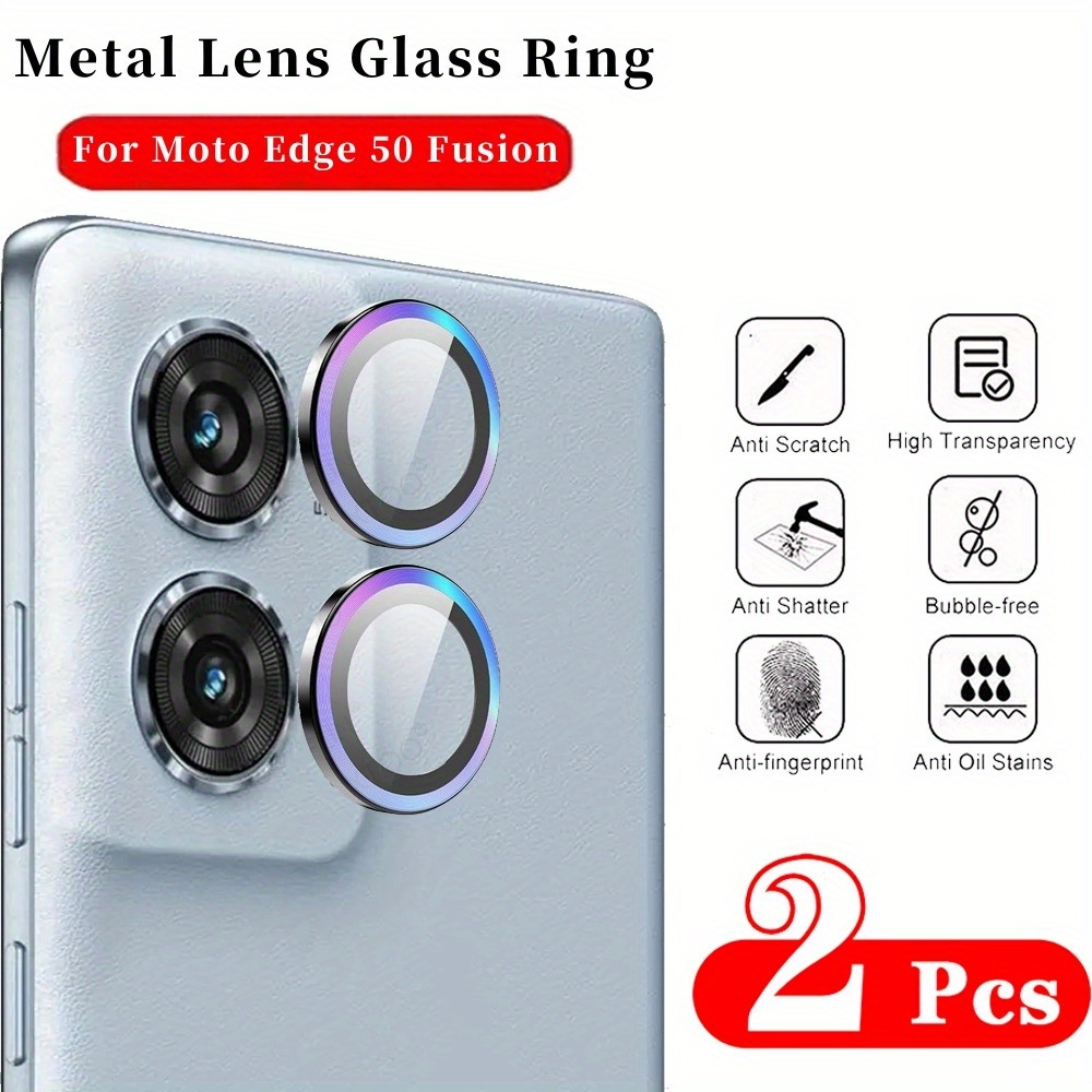 

Camera Lens 2pcs For Moto 50 Fusion Protector Tempered Glass Camera Cover Screen