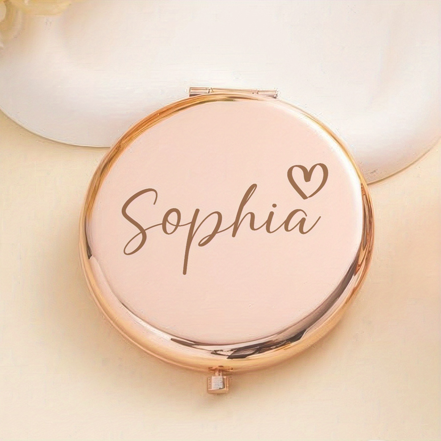 TEMU Cadeau Personnalisé Gravé, Personnalisé de Cœur, de Poche à Maquillage , Cadeaux de Mariage en Gros pour Invités, Articles de Spécialité de