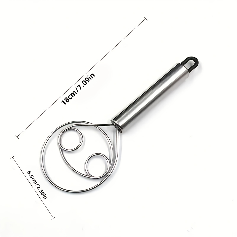 Stainless Steel Dough Whisk for Mixing and Baking