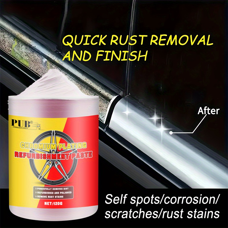 

-plated Parts & Stainless Steel Polishing Paste - Removes Rust, Scale & Oxidation, Restores Bike & Motorcycle Wheels