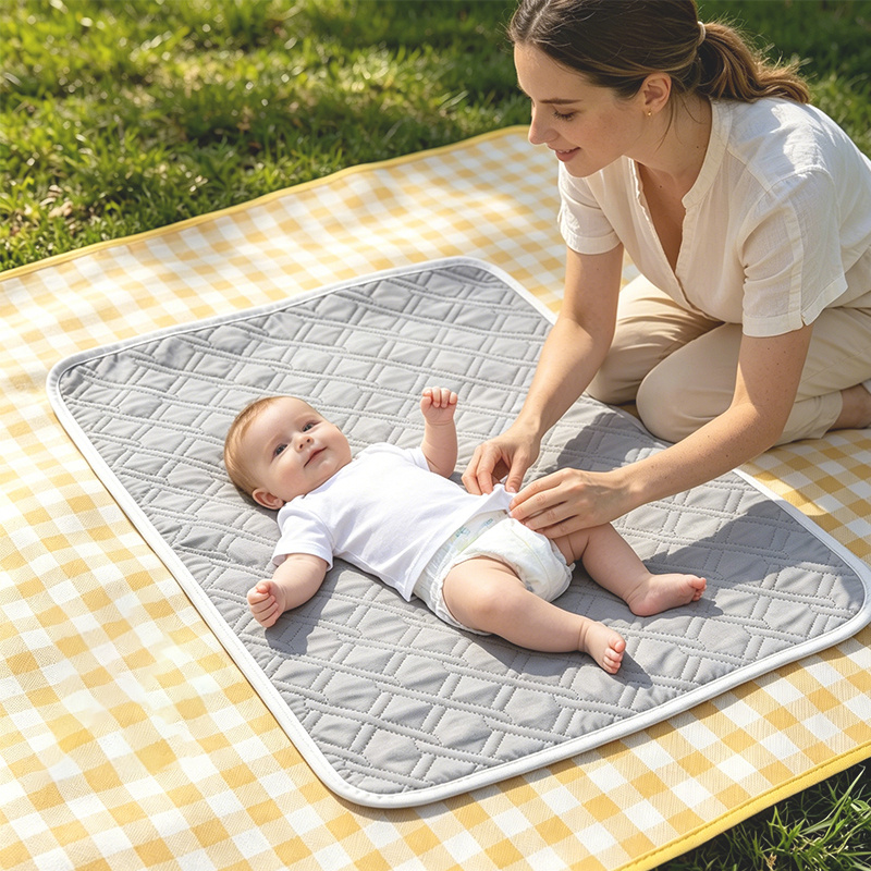2pcs Solid Color Changing Pad Set for Babies