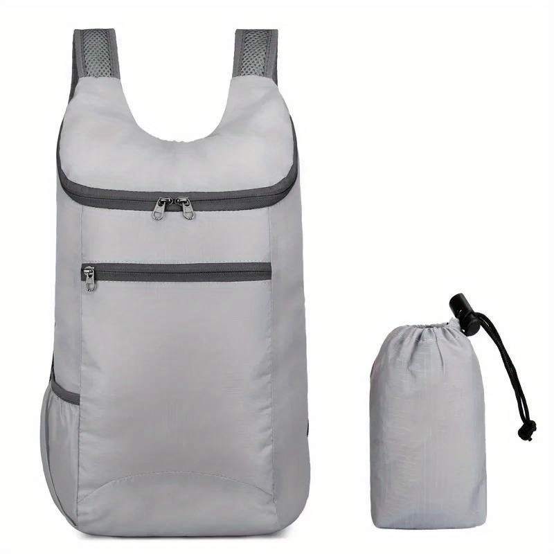 TEMU Outdoor Bag Foldable Backpack For Women Men Camping Hiking Traveling Daypack Sport Bag Large Capacity Bags