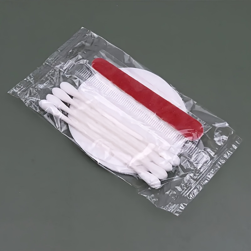 Image of 50pcs Guest Welcome Kit - Fragrance-free Toiletry Essentials With Makeup Remover Pads, Swabs & Nail File - Perfect For Hotels