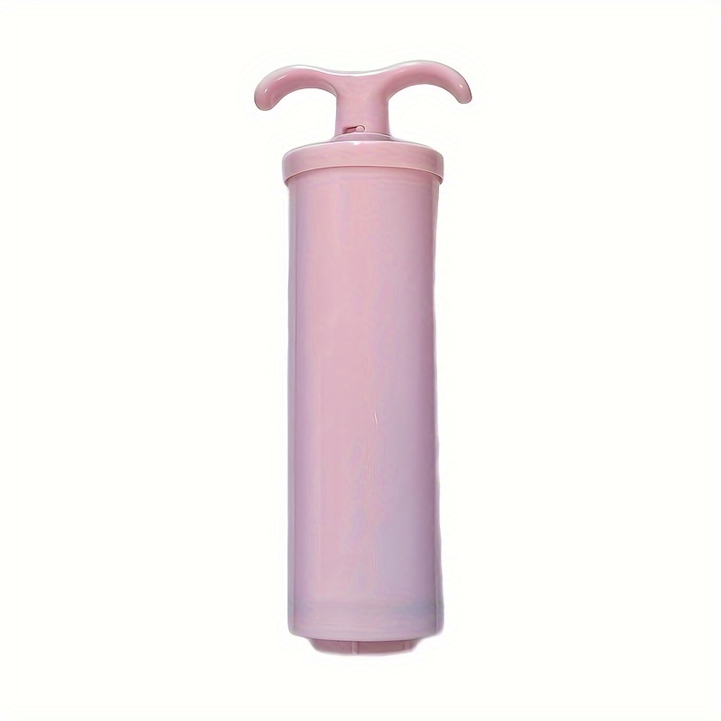 1pc Manual Vacuum Storage Bag Pump - Thick , No Electricity Needed, , Multiple Colors - Special Compression Pump For Clothes, Bedding, Travel, Luggage Packing, Easy Operation, Essential For Small
